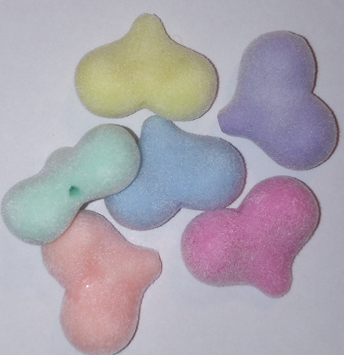 Fuzzy Heart Beads for Pen Decorating - 5 per pack