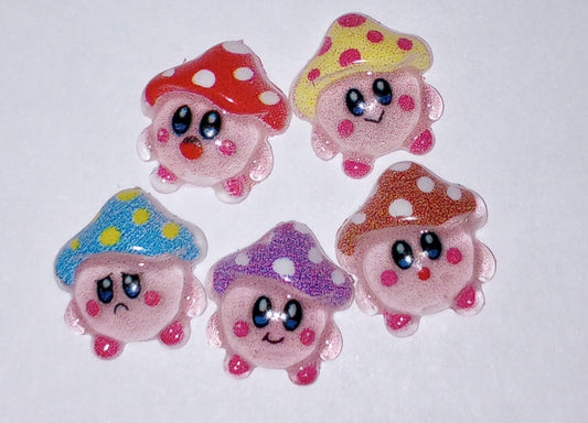 Mushroom Nail Charms - 10 per pack