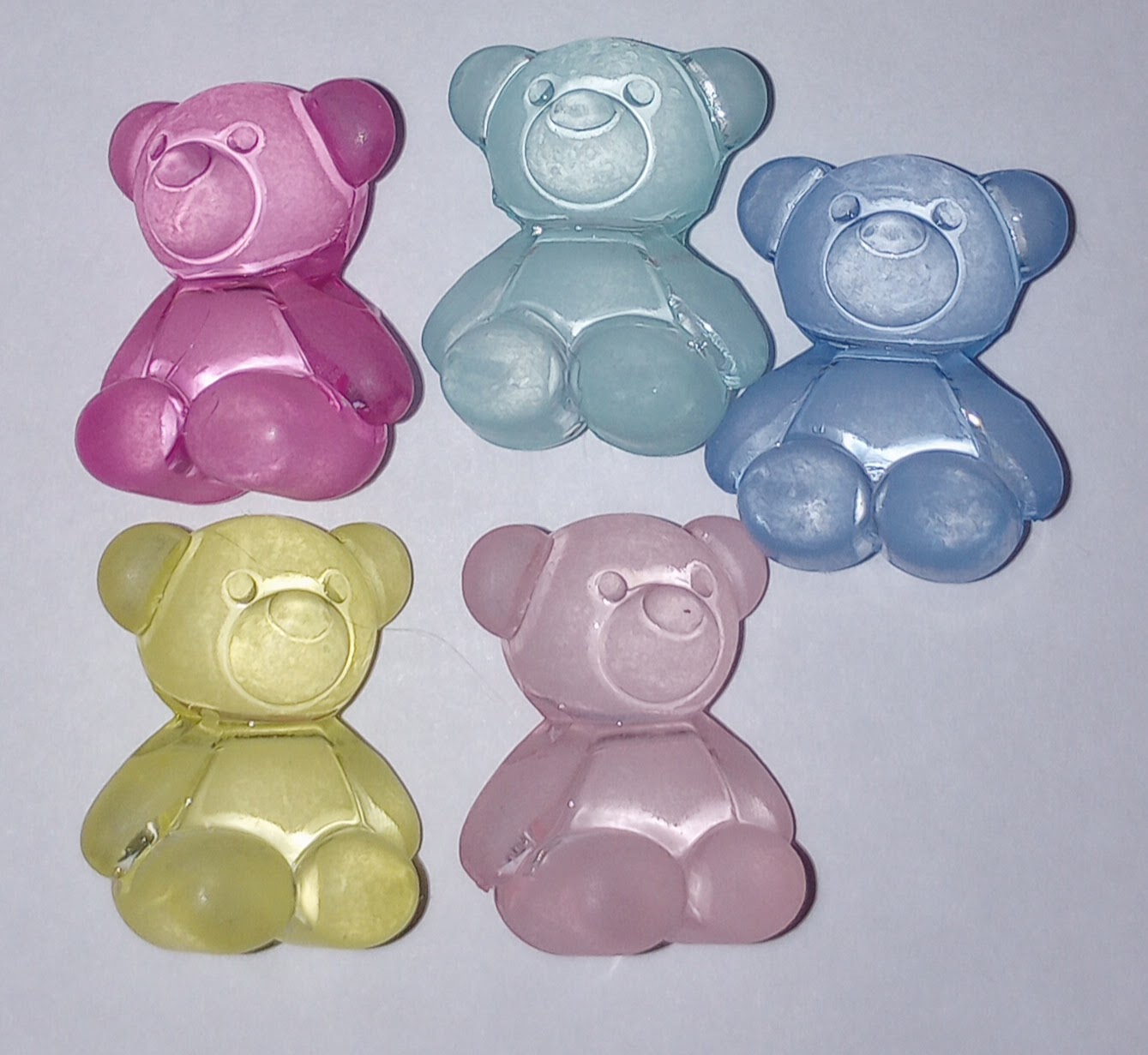 Bear Beads for Pen Decorating - 5 per pack